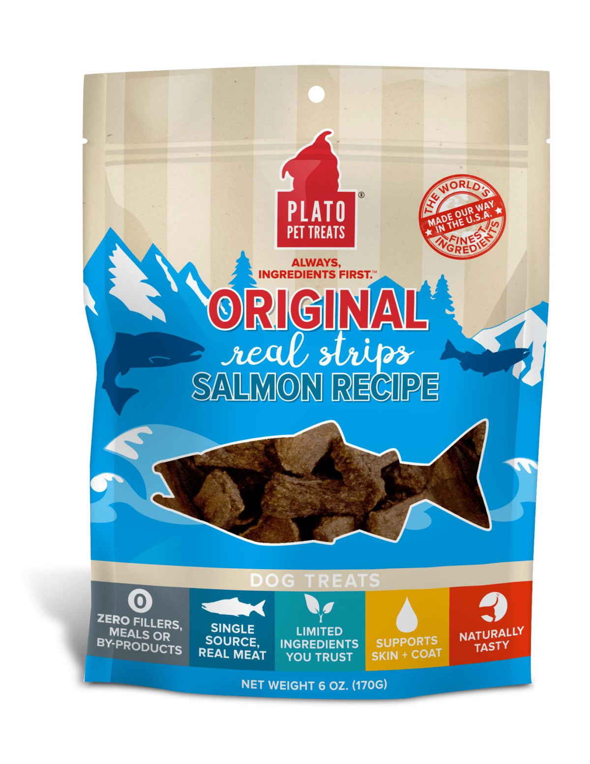 ORGANIC SALMON STRIPS - ORGANIC SALMON STRIPS