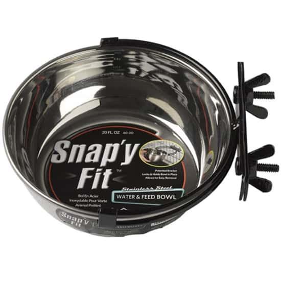 SNAPY FIT STAINLESS STEEL CRATE BOWL - SNAPY FIT STAINLESS STEEL CRATE BOWL
