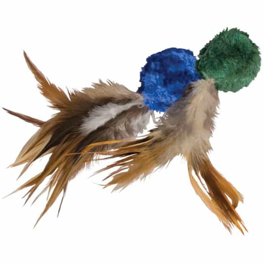 CRINKLE BALL WITH FEATHERS - CRINKLE BALL WITH FEATHERS
