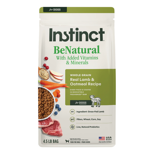 Instinct BeNatural Kibble Real Lamb & Oatmeal Recipe