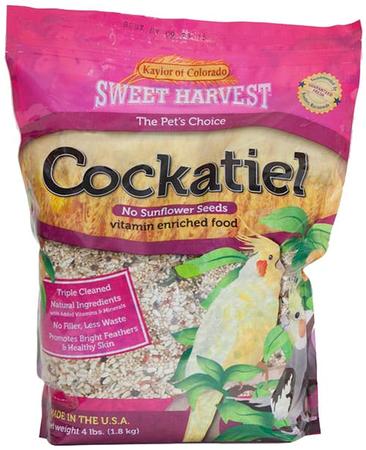 Sweet Harvest Cockatiel No Snflwr, 4LB