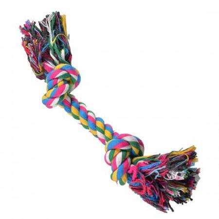 Flossy 2 Knot Rope Bone, SM