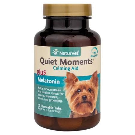 NATURVET Quiet Moments Mela Calming Tabs, 30PK