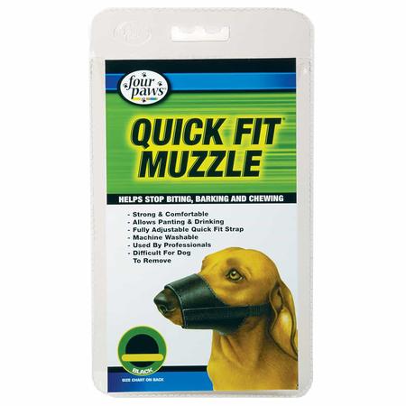 FOUR PAWS Quick Fit Muzzle Black, XS