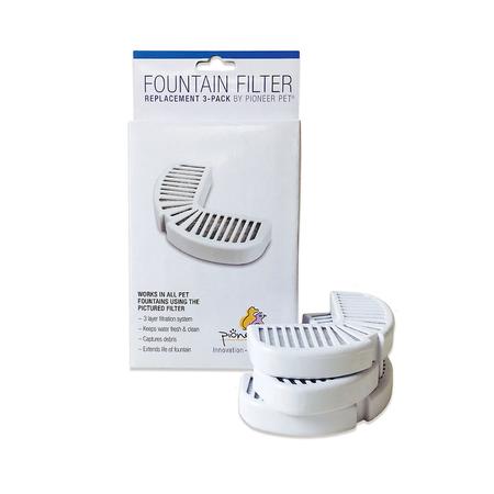 PIONEER PET Replacement Filters Steel, 3PK