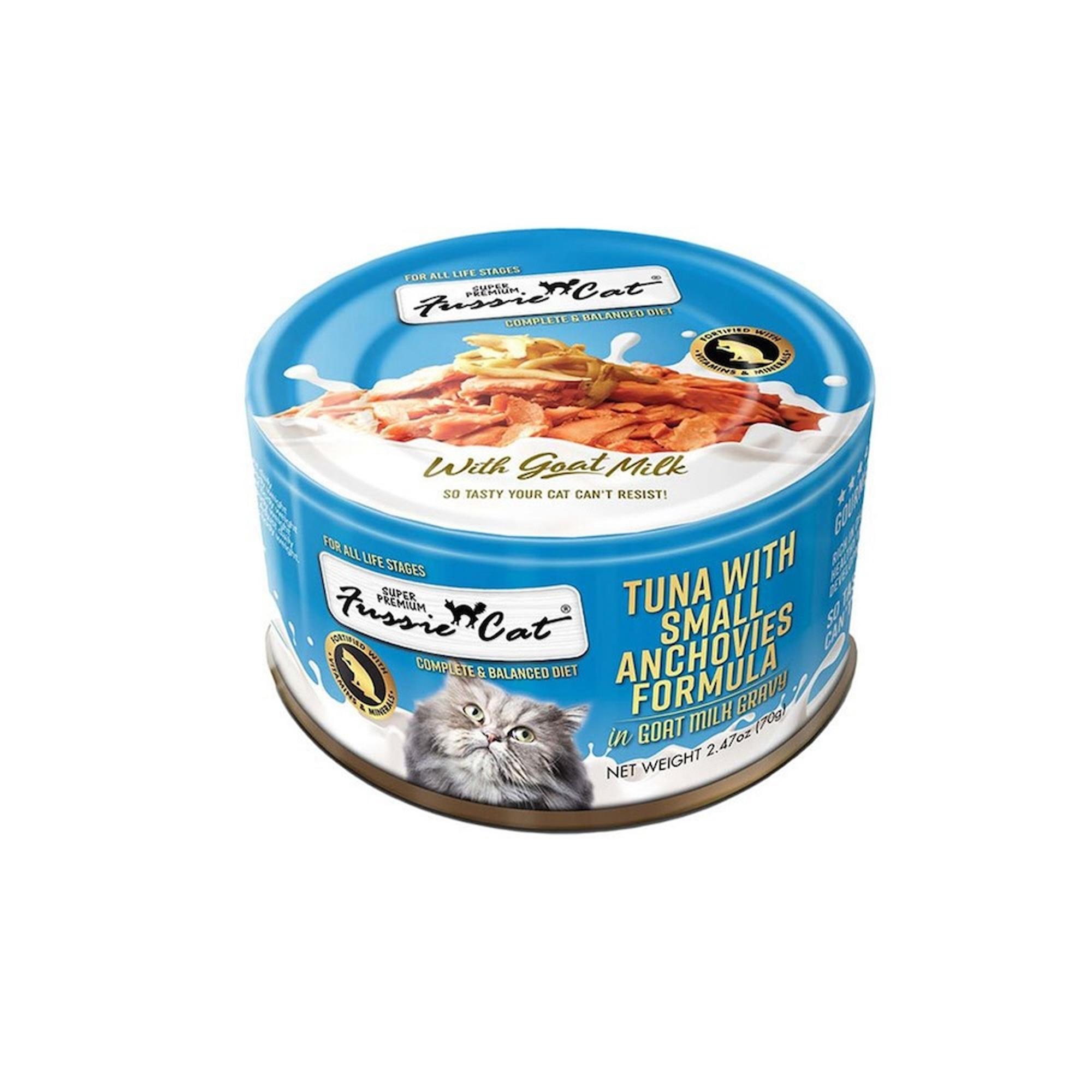 Super Premium Tuna With Small Anchovies In Goat Milk, 2.47OZ