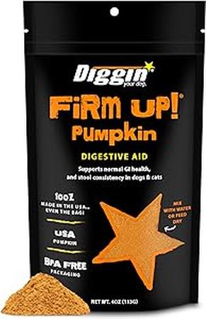 DIGGIN YOUR DOG Firm Up! Pumpkin, 4OZ