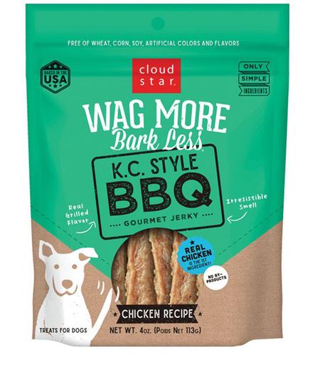 Wag More Bbq Chicken Jerky, 10OZ