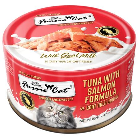Tuna With Salmon In Goat Milk, 2.47OZ