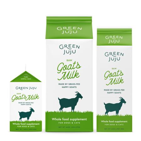 GREEN JUJU Raw Goat Milk, 16OZ