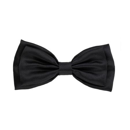 Bow Tie, SM, Black Satin