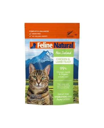 Feline Natural Chicken Lamb Pouch, 3OZ