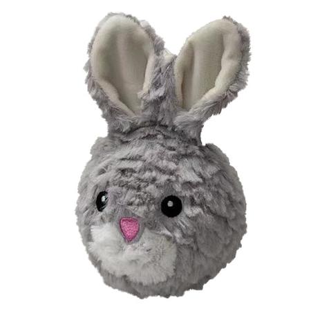 Ez Squeaky Ball Rabbit, 4IN