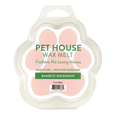 PET HOUSE Candle, WAXMELT, Bamboo Watermint