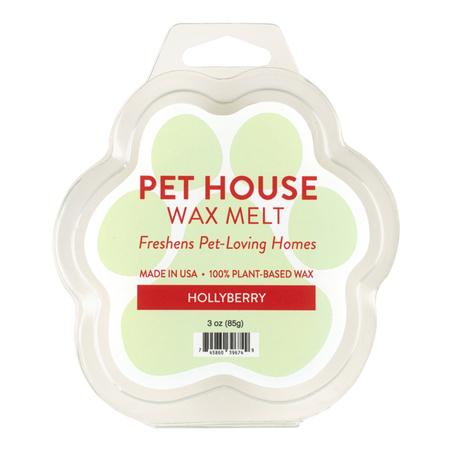 PET HOUSE Candle, WAXMELT, Hollyberry