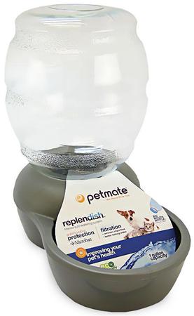 PETMATE Waterer With Mcroban, 1GAL, B Nickel