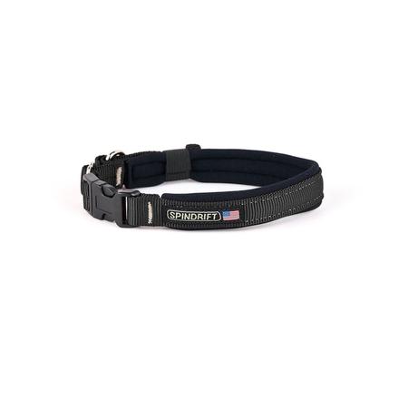 SPINDRIFT DOG GEAR Classic Cozy Collar, LG, Black