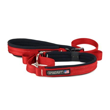 SPINDRIFT DOG GEAR Classic Cozy Slip Lead, LG, Red