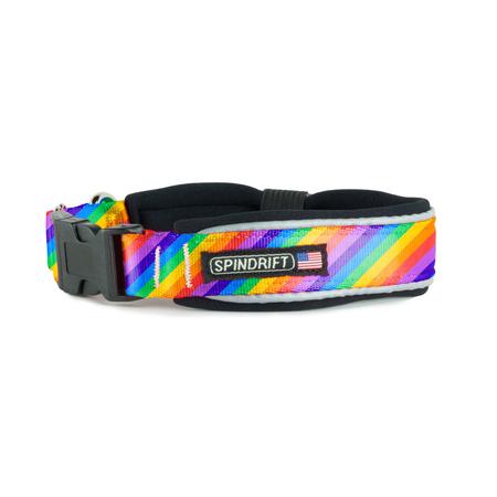 SPINDRIFT DOG GEAR Safety Collar, XL, Rainbow