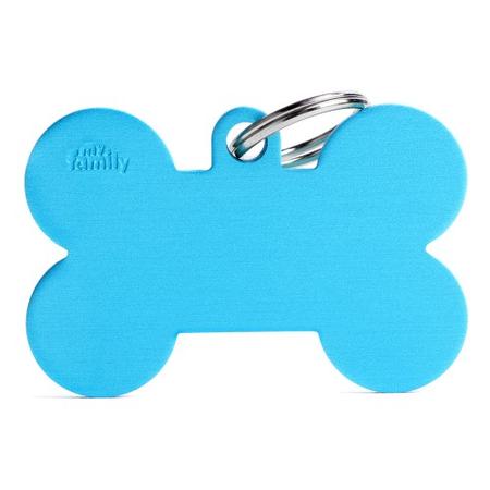 Aluminum Bone Tag, XL, Basic Light Blue