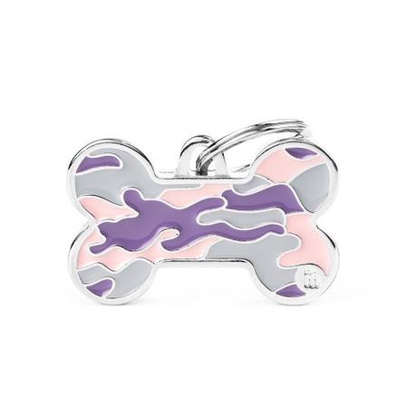 Bone Tag, LG, Camouflage Pink