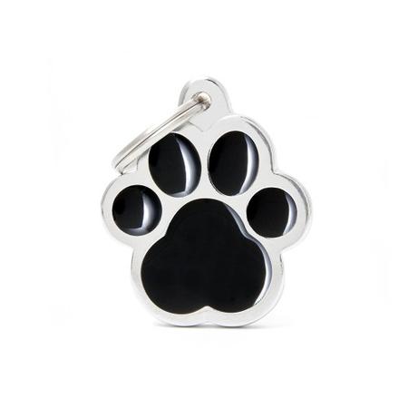 MYFAMILY Classic Tag, BIG, Black Paw Print