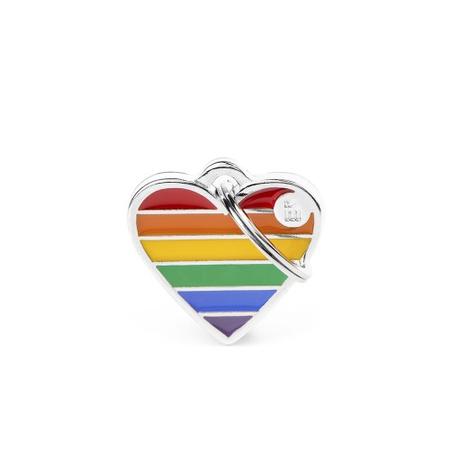 Heart Tag, SM, Rainbow