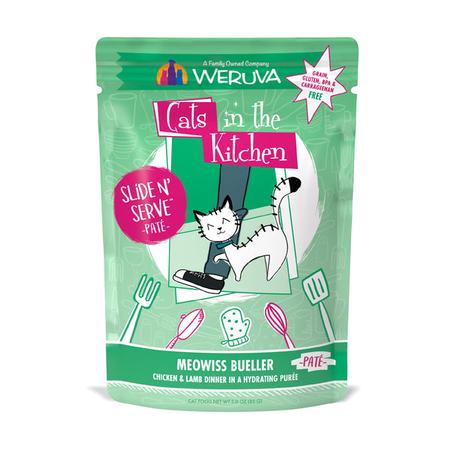 Cats In The Kitchen Slide N Serve Meowiss Bueller, 3OZ