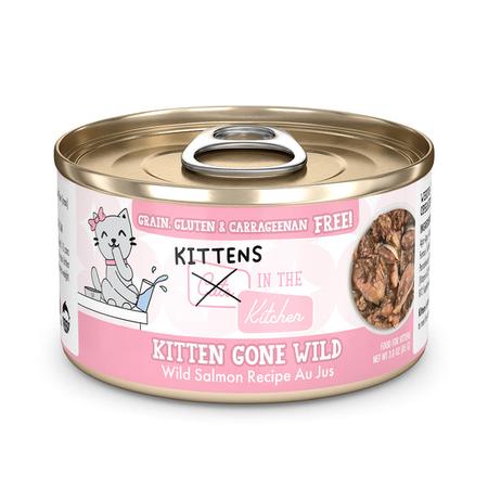 Kitten Gone Wild Wild Salmon Recipe Au Jus, 3OZ