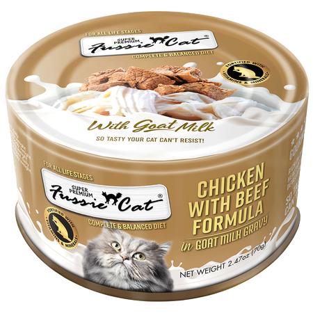 Super Premium Chicken With Beef In Goat Milk, 2.47OZ