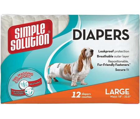 SIMPLE SOLUTION Disposable Diapers, LG