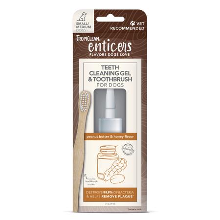 Enticers Teeth Cleaning Gel, 2OZSM, Peanut Butter