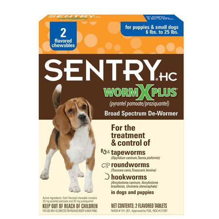 SENTRY Wormx Plus Dewormer, SM/2PK