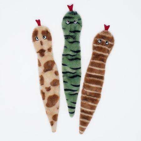 ZIPPYPAWS Skinny Peltz Desert Snakes, 3PK