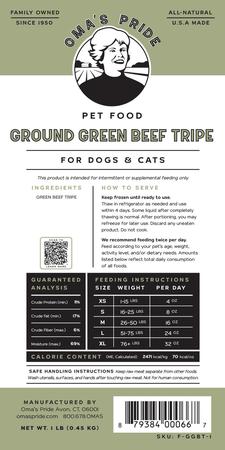 Ground Beef Tripe, 1LB (Special Order)