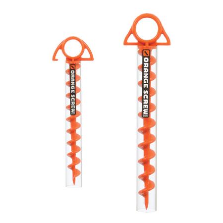 Orange Screw Tie Out Ground Anchor, LG