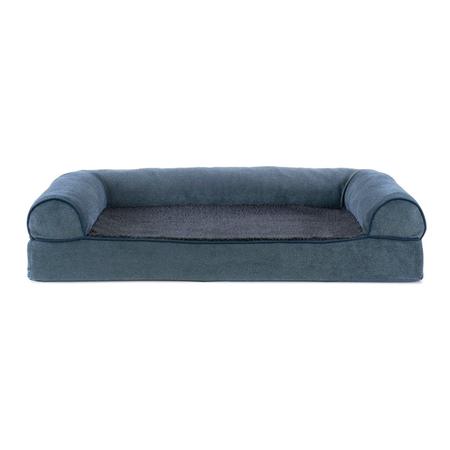 Ortho Sofa Sherpa + Chenille, MD, Blue