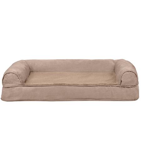 Ortho Sofa Plush + Suede, MD, Almond