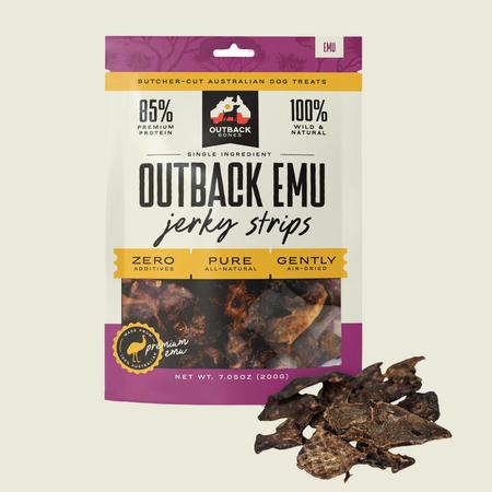 Outback Emu Jerkey Strips, 7.5OZ