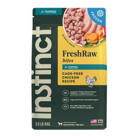 Freshraw Puppy Cage Free Chicken Bites, 3LB/BITES