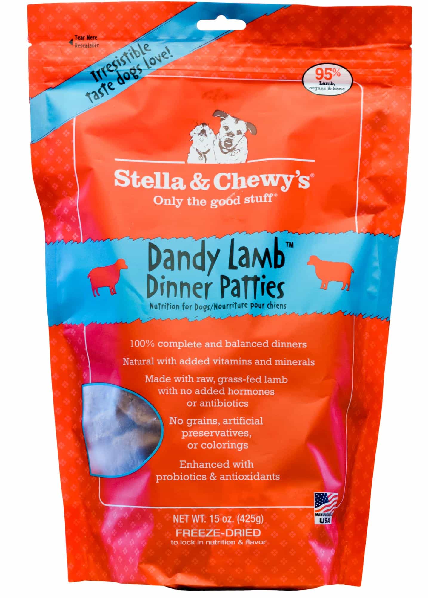 Stella & Chewy's Dandy Lamb Dog Food, Freeze-Dried