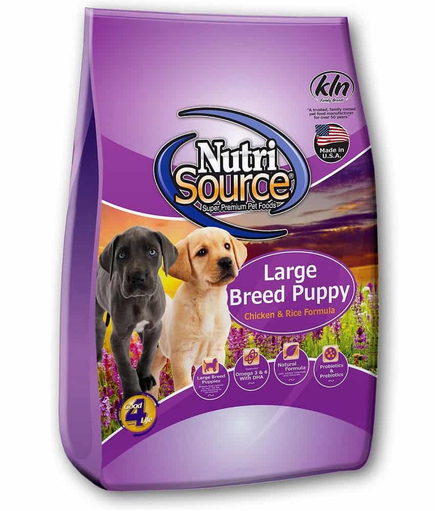NutriSource Puppy Chicken & Rice Large Breed Dog Food, Kibble