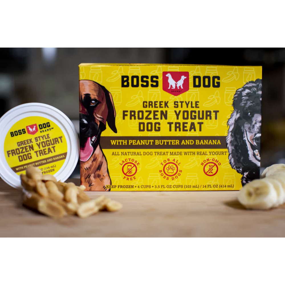 Boss Dog Frozen Yogurt Peanut Butter & Banana Dog Treat - 3.5 OZ - Bend ...
